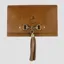 Grays Abigail Tassel Clutch In Natural Leather Tan